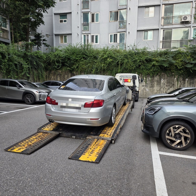BMW 528i 엔진오일 누유 오일팬 교체 및 연탄 플렉시블 조인트 수리 카젠 개봉광명점 후기 카센....