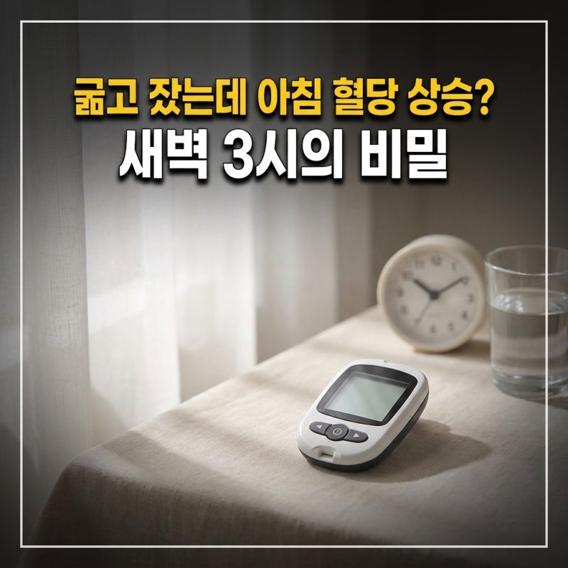저녁 참았는데 아침 혈당이 더 높다면? '새벽 3시'의 비밀