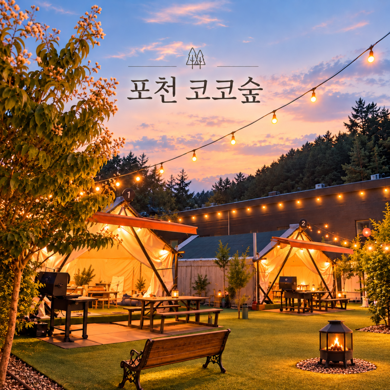 서울근교 바베큐장 포천 코코숲, 가을나들이 추천