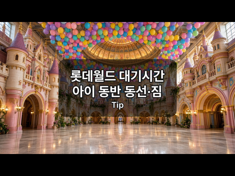 롯데월드 대기시간｜아이 동반 동선·짐 보관 팁