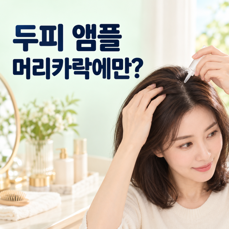 두피 앰플, 머리카락에만 바르고 있나요? 샴푸와 다른 사용법