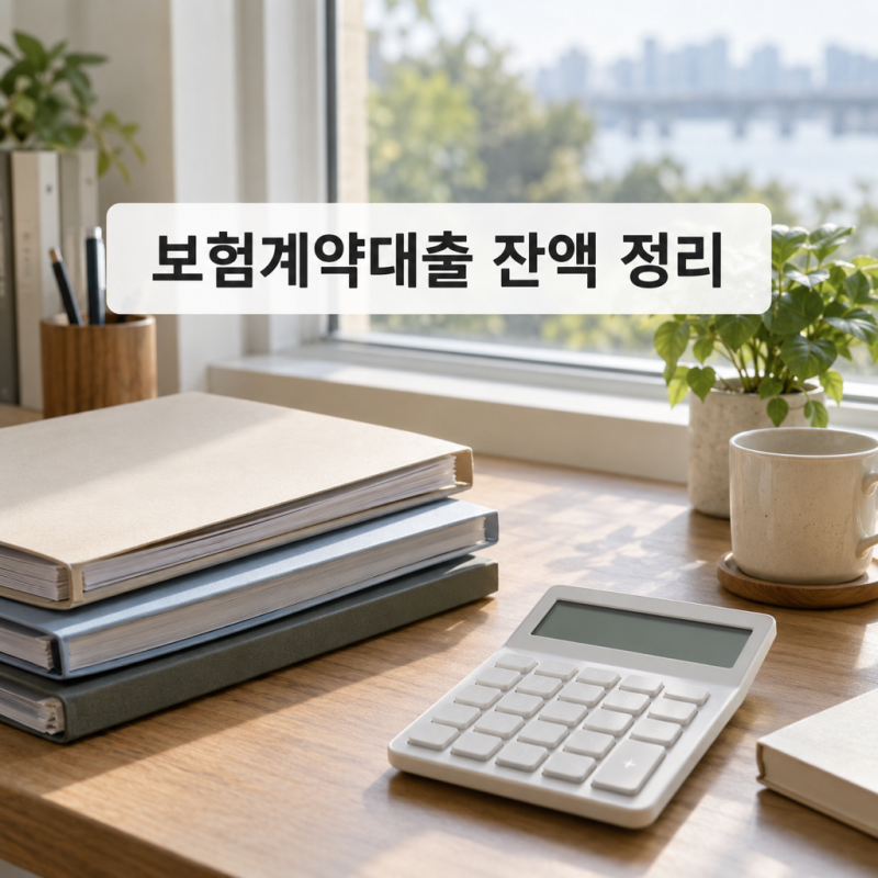 47조원대.. 보험계약대출 잔액과 유의점 정리