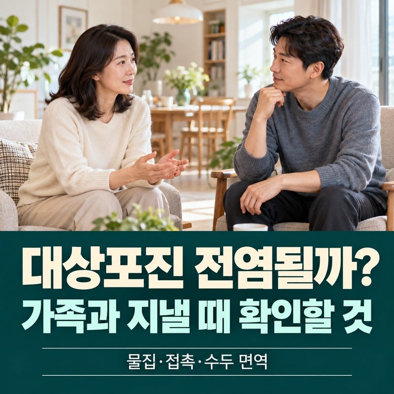대상포진 전염될까｜가족과 함께 지낼 때 조심할 접촉