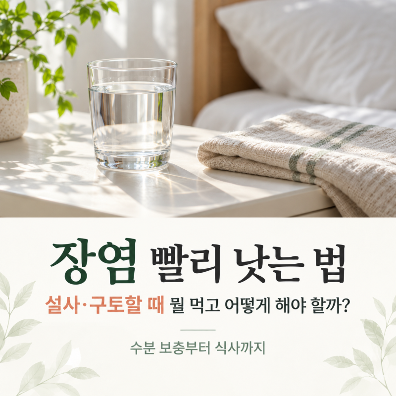 장염 빨리 낫는 법, 설사·구토할 때 뭘 먹고 어떻게 해야 할까?
