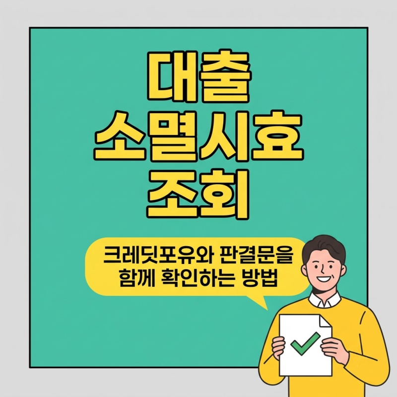 대출 소멸시효 조회 방법, 크레딧포유와 판결문으로 완성 여부 확인하기