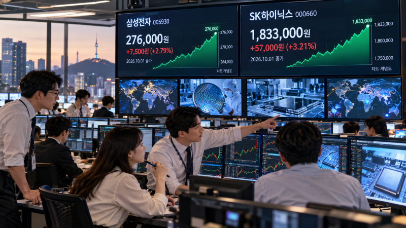 삼성전자 SK하이닉스 반도체 소부장 관련주 급등 이유