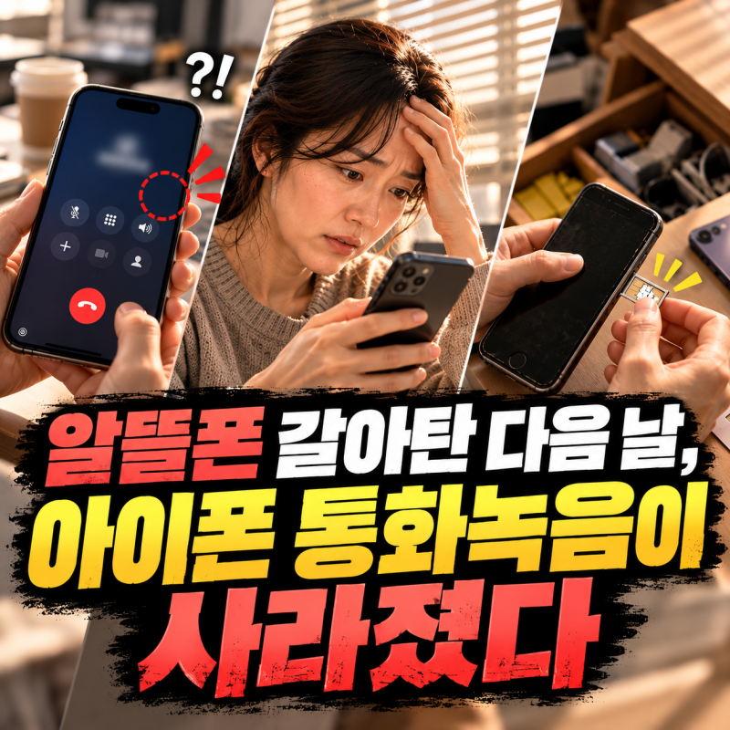 알뜰폰 갈아탄 다음 날, 아이폰 통화녹음이 사라졌다