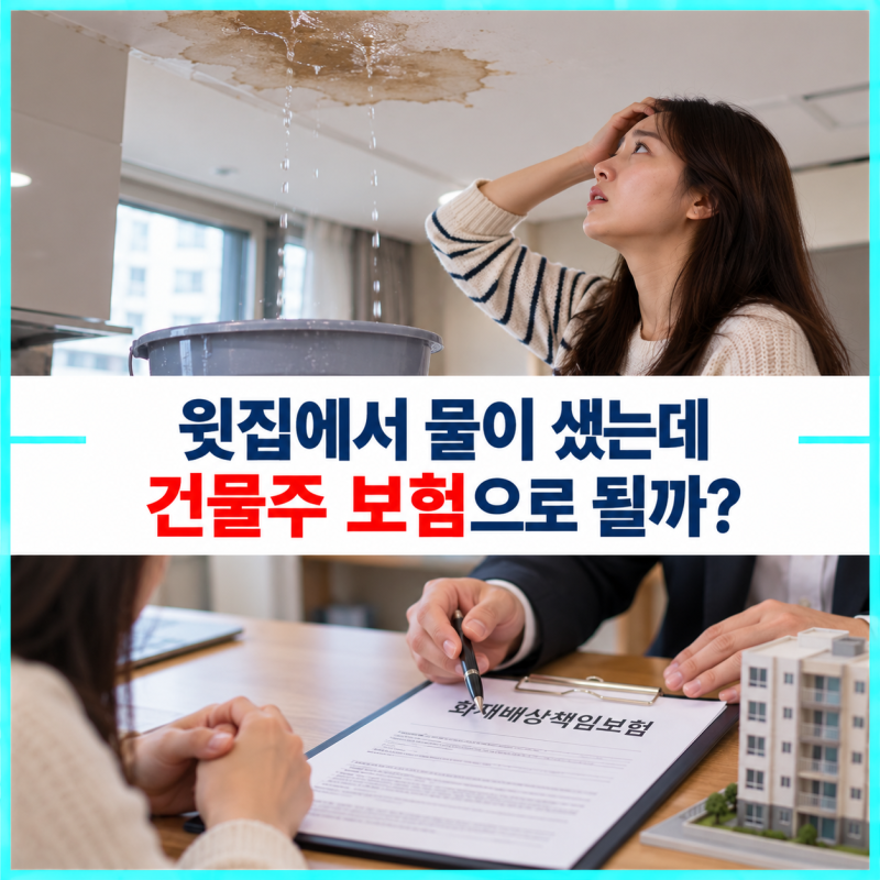 다가구주택 202호 누수가 102호를 적셨다면 건물주 일상생활배상책임으로 처리될까?