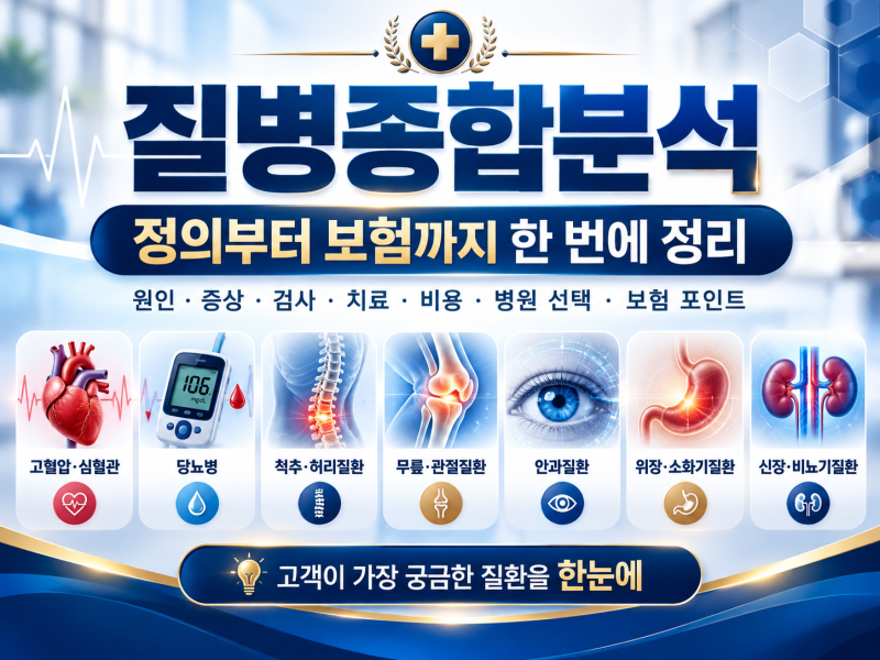 질병종합분석 No.4｜허리디스크·추간판장애 완전정리｜MRI·주사·시술·수술·비용·병원 선....