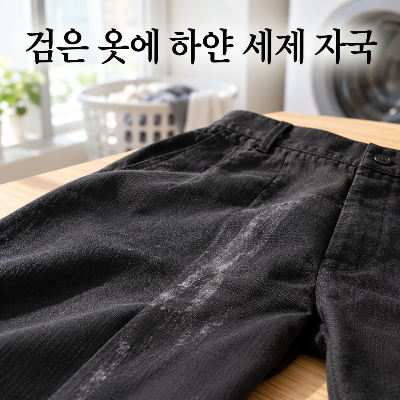 검은 옷 하얀 자국, 세제 때문인 줄 알았는데 다른 이유도 있습니다