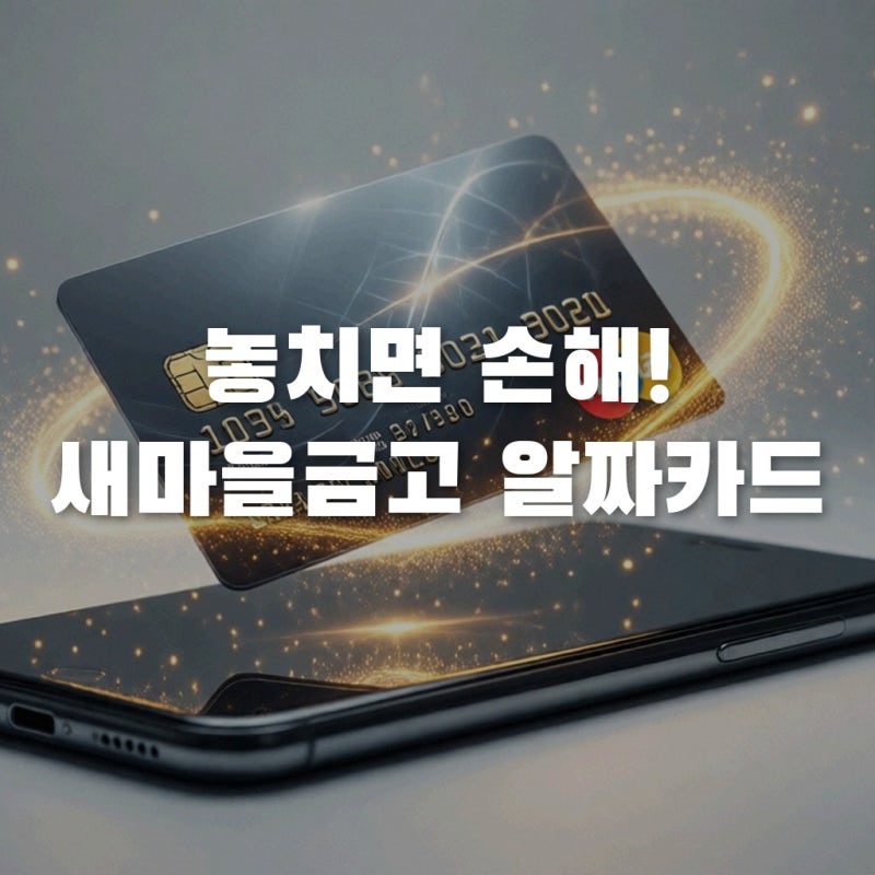 체크카드 혜택이 이정도? 새마을금고 알짜 체크카드 추천 TOP 3 비교