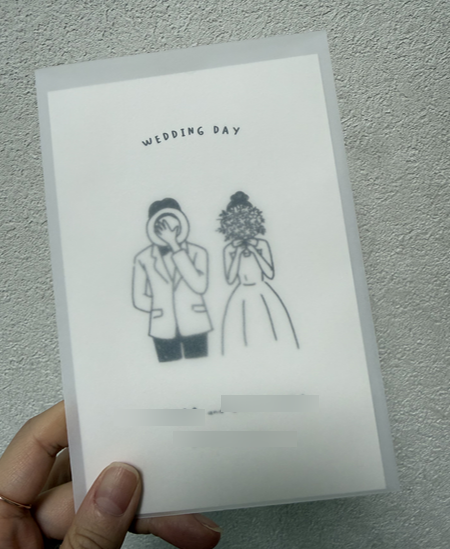 가성비 종이청첩장 제작 2탄 ㅣ헤음카드 실물 후기, 제작기간부터 청모 반응까지