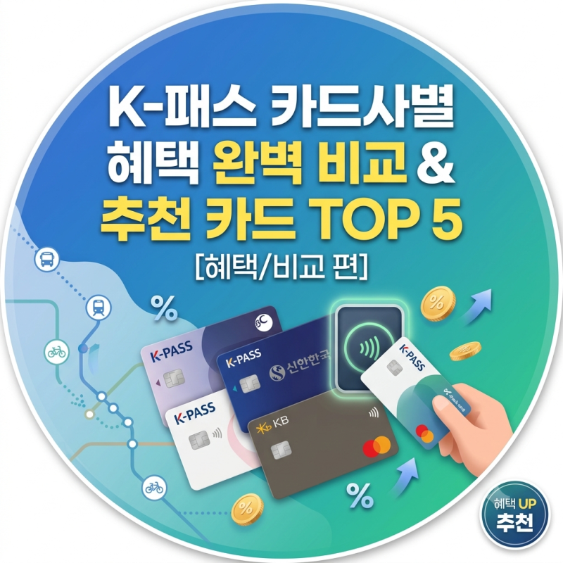 [Part 2] K-패스 카드사별 혜택 총비교! 내 소비 패턴에 딱 맞는 추천 카드 TOP 5