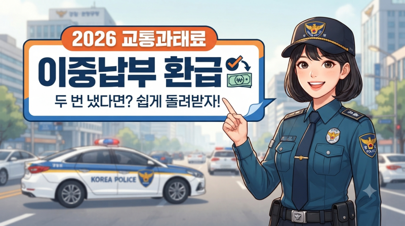 2026 교통과태료 이중납부 환급방법｜과태료 두 번 냈다면 환급받는 방법
