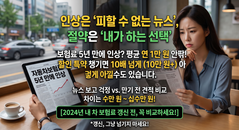 자동차보험료 5년 만에 올랐다는데, 진짜 손해일까? 이 글 읽고 나면 오히려 아끼게 됩니다