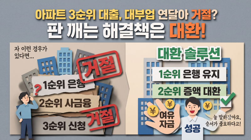 아파트3순위대출, 아파트담보로 대부업 몇번까지 대출이 될까?