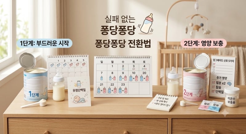 분유 2단계 언제 올릴까? 교체 시기부터 퐁당퐁당 방법, 주의사항 총정리