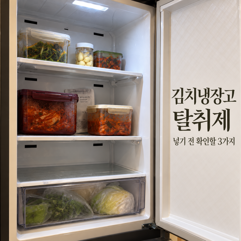 김치냉장고 탈취제, 넣기 전 확인할 3가지