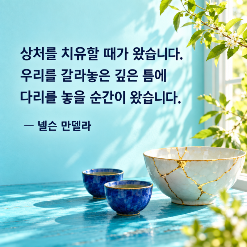 넬슨 만델라 명언, 상처를 치유하고 관계를 다시 잇는 법｜오늘의 명언