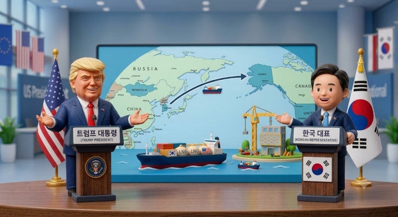 [속보] 트럼프, 한국 대미 투자 발표 알래스카 LNG 포함