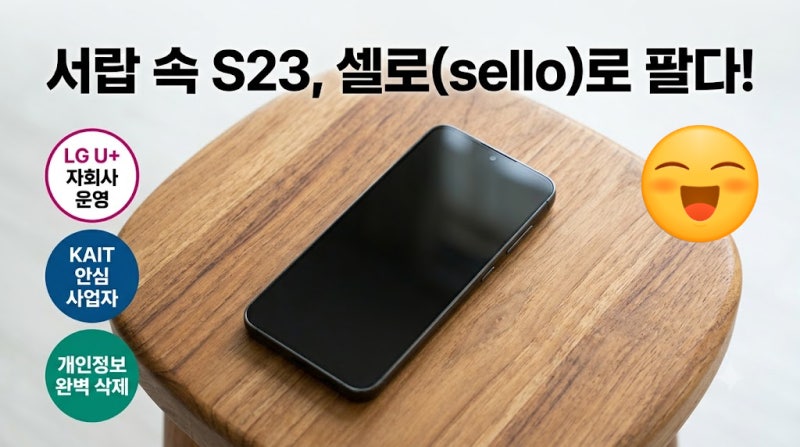 애물단지 된 갤럭시 S23, 중고폰 판매 플랫폼 '셀로(sello)'로 안전하게 처분한 리얼 후기!