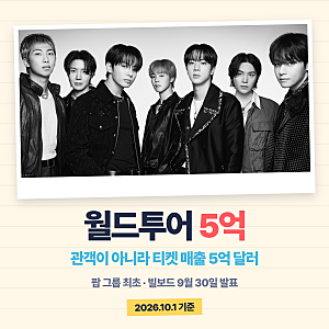 알고 계셨나요? 방탄소년단 월드투어 5억 돌파, 관객 수가 아니란 걸?