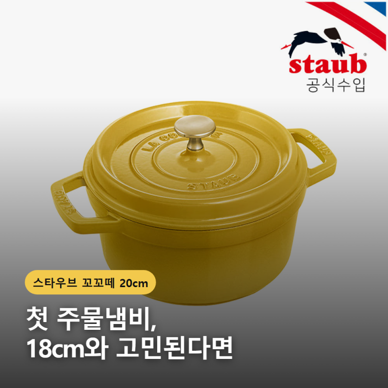 스타우브 꼬꼬떼 20cm, 첫 주물냄비로 사기 전 볼 3가지