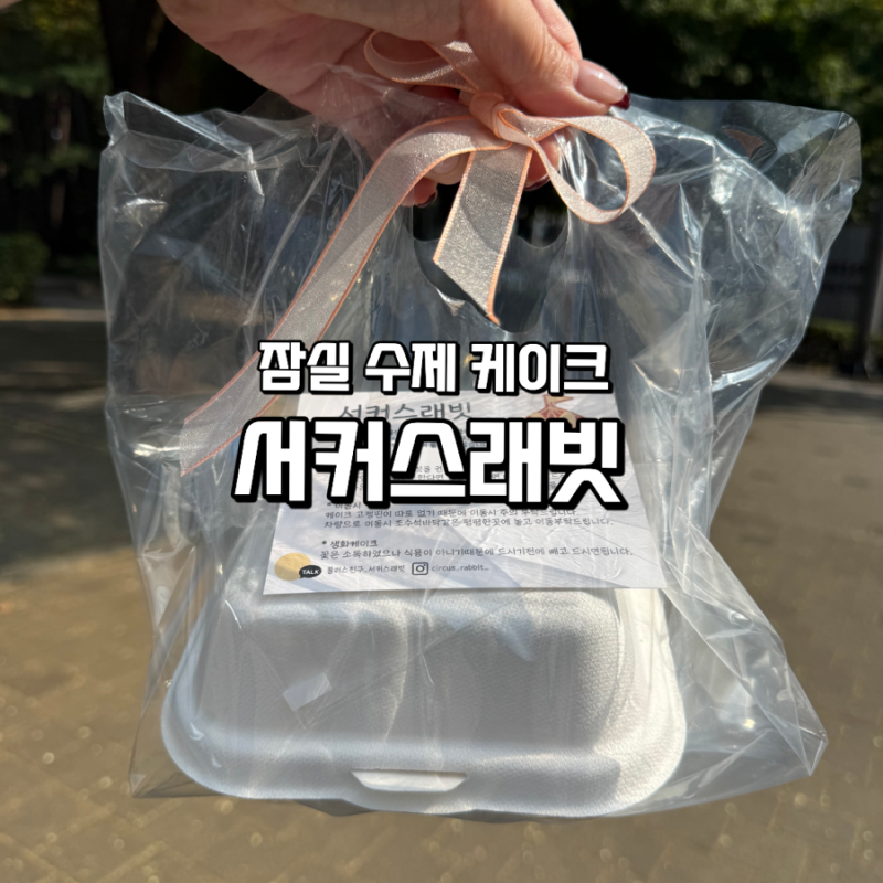 잠실 케이크 추천, 엄마 환갑 생신 성공한 2만원대 송파 수제 레터링케이크 '서커스래빗' 후....