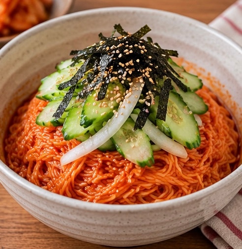 편스토랑 류수영 비빔국수｜오이양파절임이 포인트! 설마고추장비빔면 황금레시피