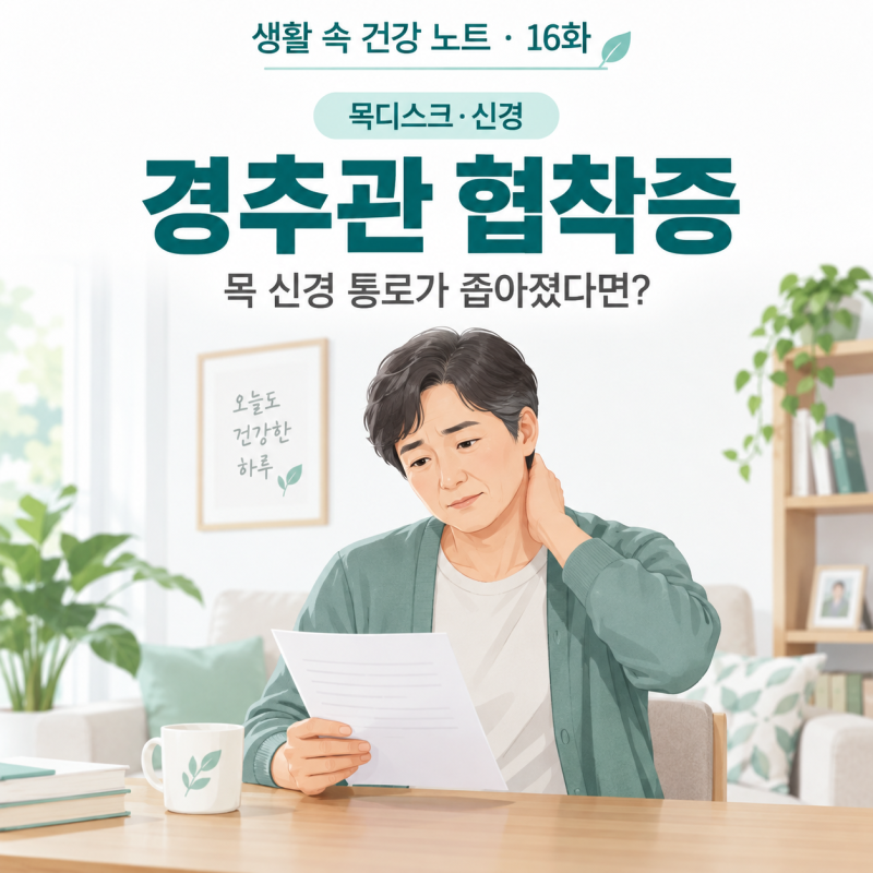 [생활 속 건강 노트 16화 · 목디스크·신경] 목 MRI에서 경추관 협착증, 손과 걸음도 확인하세....