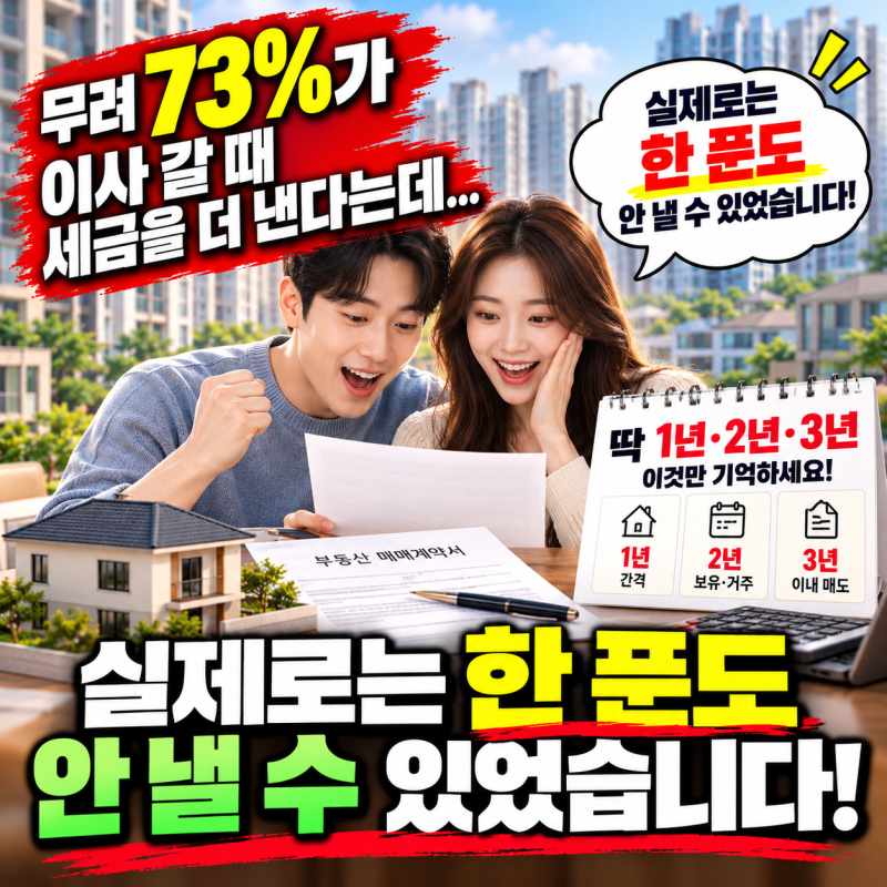 일시적 1가구 2주택 양도소득세 비과세 요건과 절세 비법