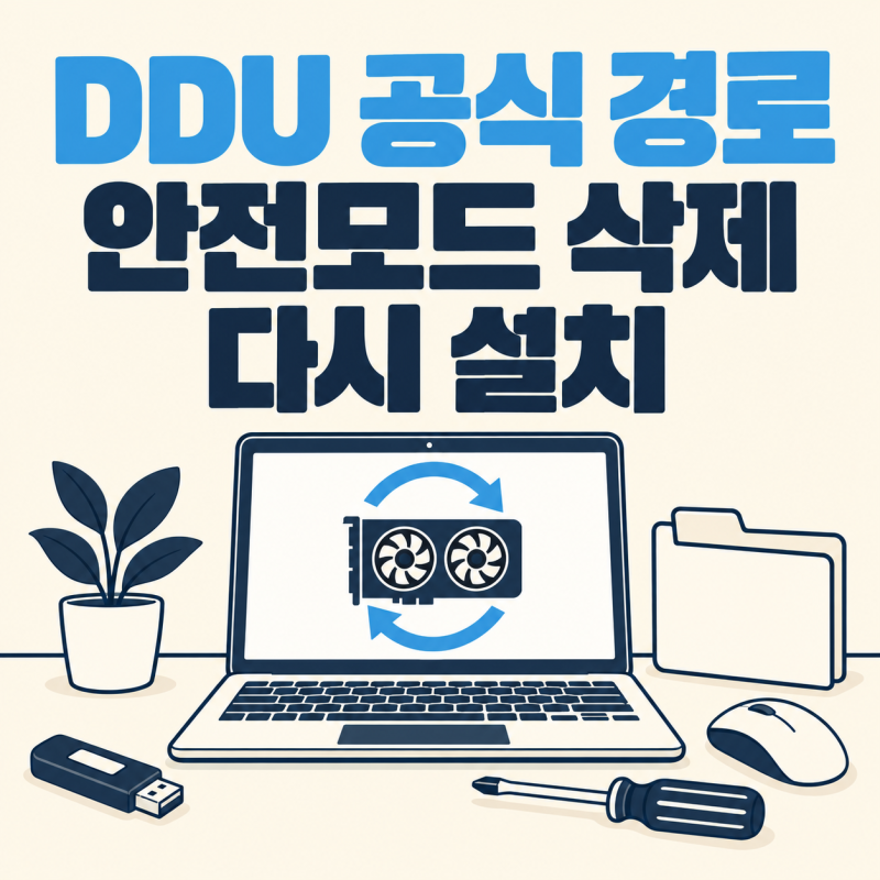 그래픽 드라이버가 꼬였다면 DDU 공식 다운로드부터 재설치까지