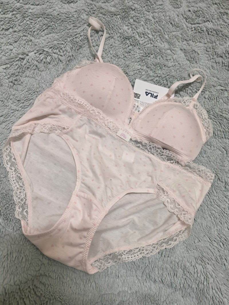 휠라 언더웨어 추천 ┃ 러블리한 디자인 러버스 속옷세트