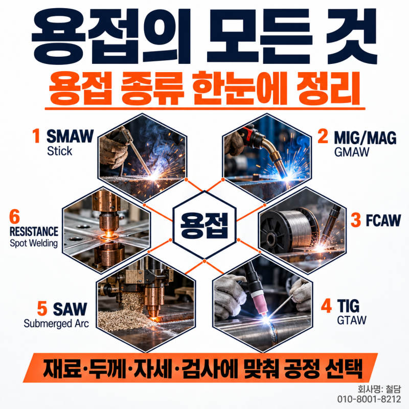 용접의 모든 것｜종류·원리·장비·결함·검사·선택 기준 총정리