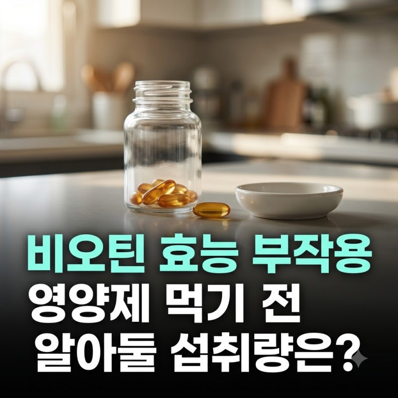 비오틴 효능 부작용 영양제 먹기 전 알아둘 섭취량은?