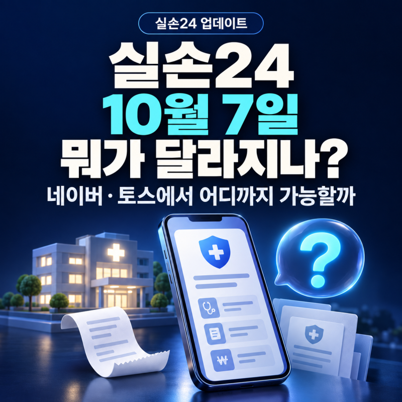 실손24 10월 7일부터 네이버·토스 앱 안에서 바로 청구, 참여병원 찾는 법도 바뀐다