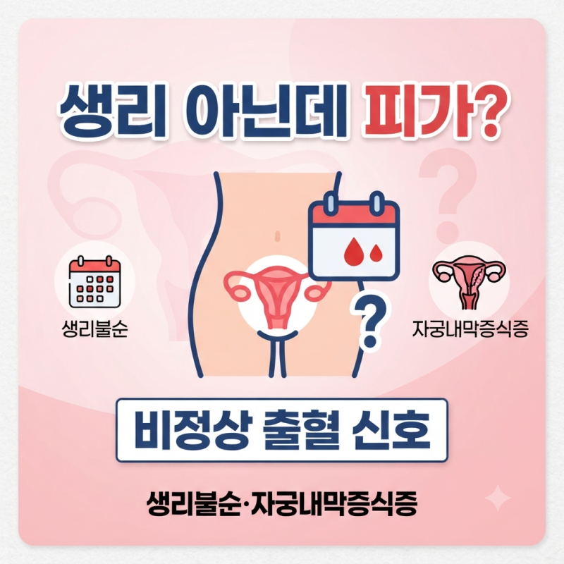 생리 아닌데 피가 보인다면? 생리불순과 자궁내막증식증 신호 알아보기