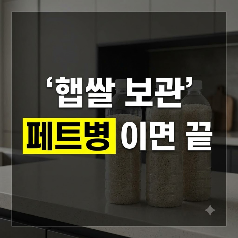 쌀벌레 생기지 않게 페트병 활용해 햅쌀 신선하게 보관하는 방법