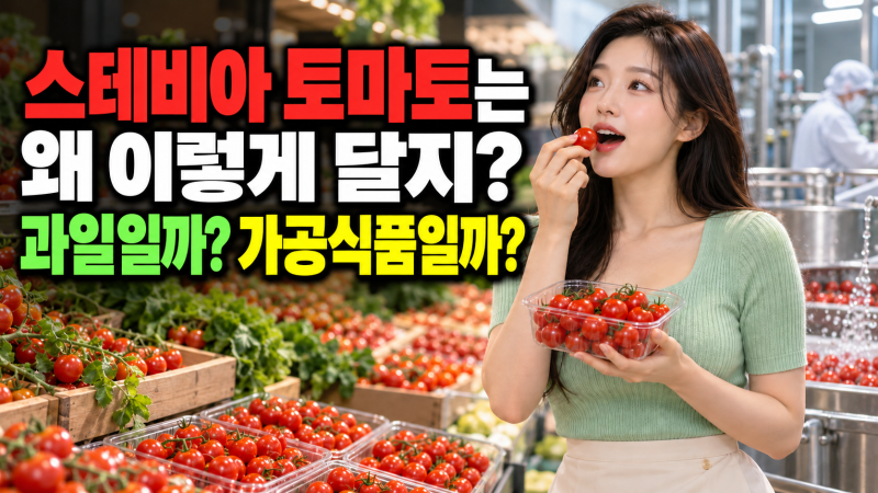 “스테비아 토마토는 왜 이렇게 달지?” 과일일까? 가공식품일까?