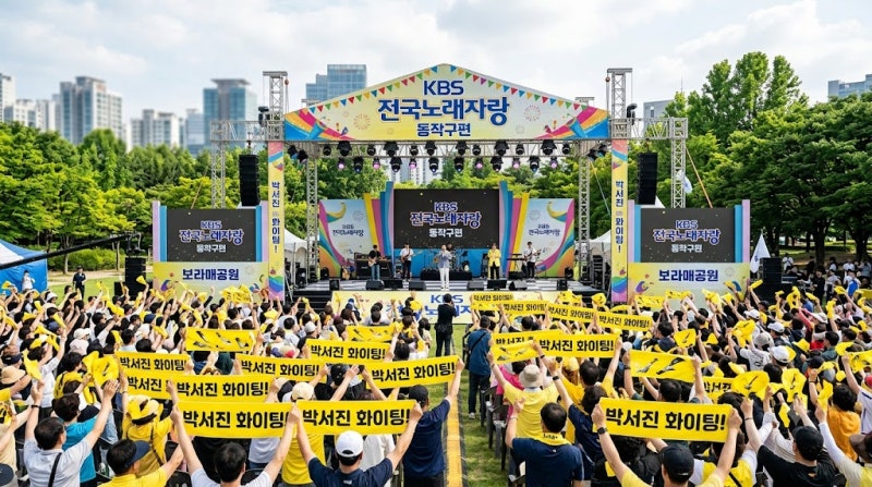 "전국노래자랑" 동작구편 박서진 출격! 10월 7일 보라매공원 공개녹화 일정과 시간표 총정리