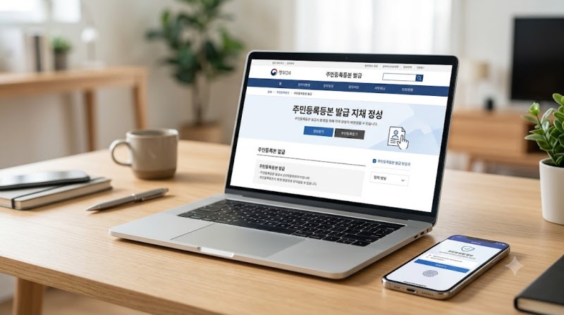 주민등록등본 인터넷 발급 정부24 무료 PDF 저장 방법 5분 정리