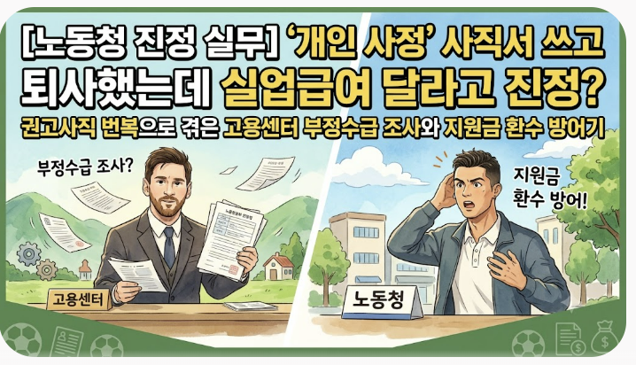 [노동청 진정 실무] "사직서에 '개인 사정' 적고 퇴사했는데 실업급여 달라고 진정?" 권고사직....