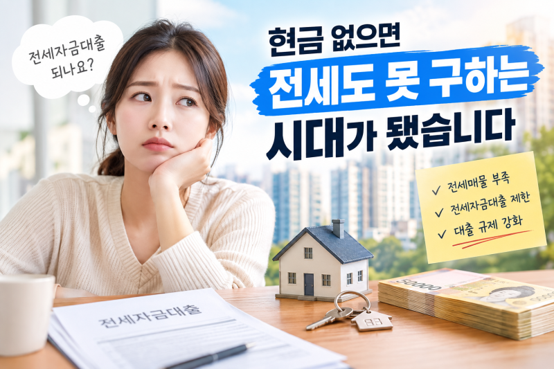 전세매물부족 원인, 현장에서 확인한 전세자금대출 규제 이야기