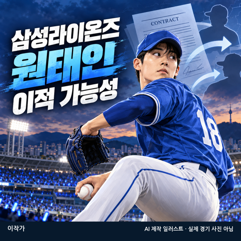 삼성라이온즈 원태인 이적 가능성, FA 앞두고 공식 발표는 아직 없다