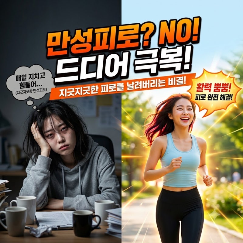 아침엔 피곤하고 밤엔 잠 못 자는 이유? 만성피로 영양제 4가지 (부신피로증후군)