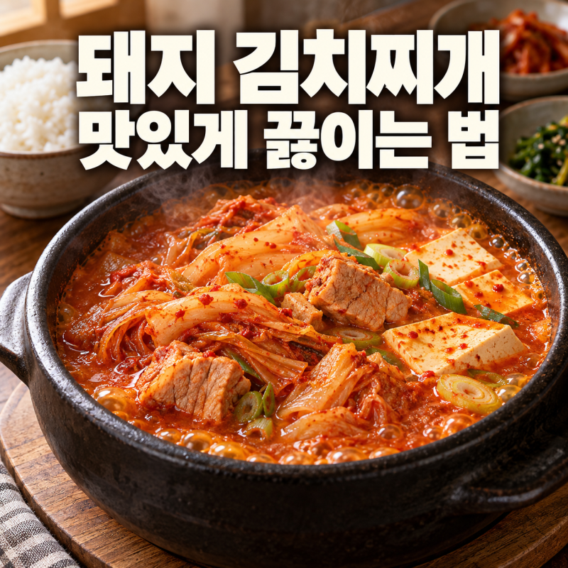 돼지 김치찌개 맛있게 끓이는법, 고기 부위부터 신김치 양념까지