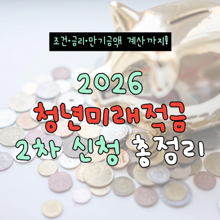 2026 청년미래적금 2차 신청방법 총정리, 나는 만기 때 얼마 받을까