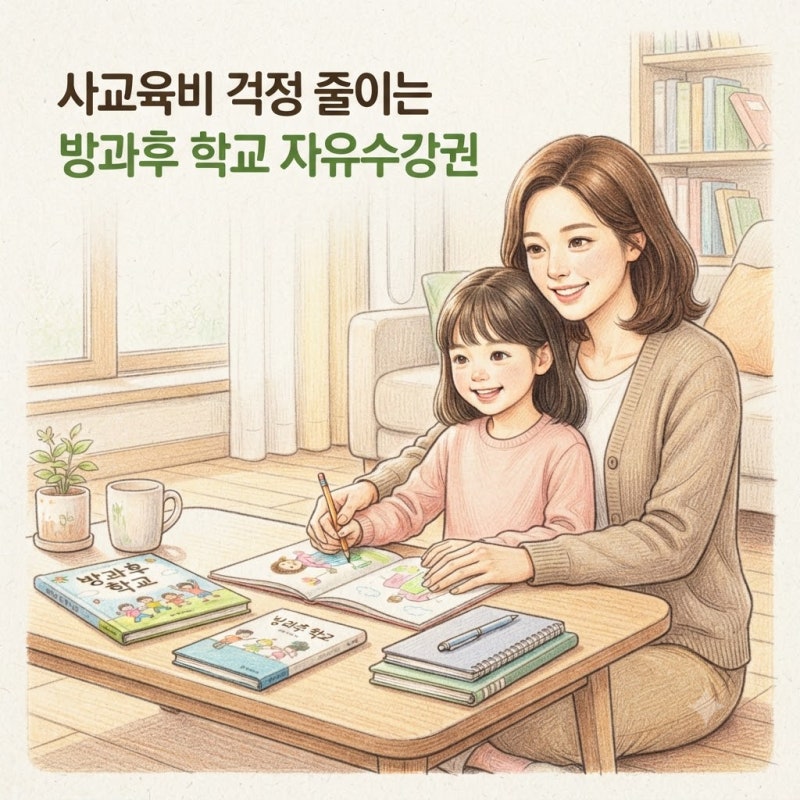 사교육비 걱정 줄이는 방과후 학교 자유수강권 지원 내용과 혜택