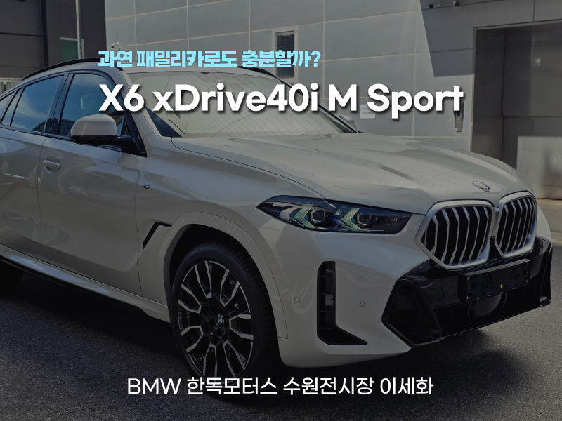 BMW X6 40i MSP, 과연 패밀리카로도 충분할까?