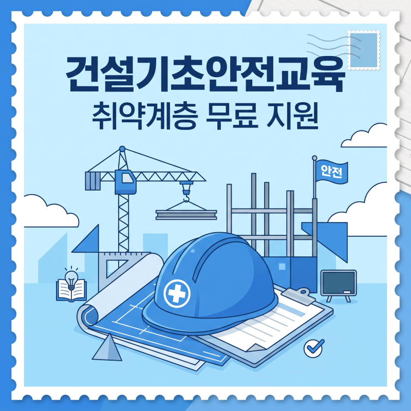 건설기초안전보건교육 취약계층 무료교육 지원 대상 및 필수 서류 총정리